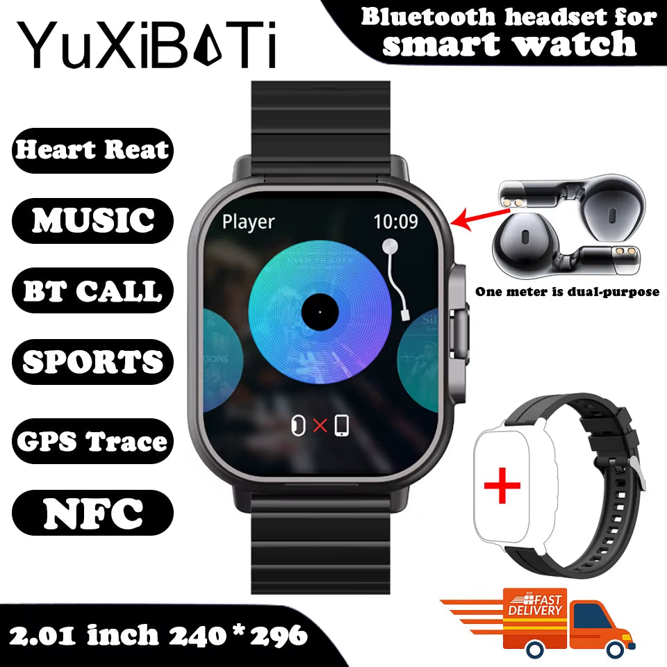 Fusionbeat™ 2-In-1 Smartwatch & TWS Earbuds – Wear the Future on Your Wrist