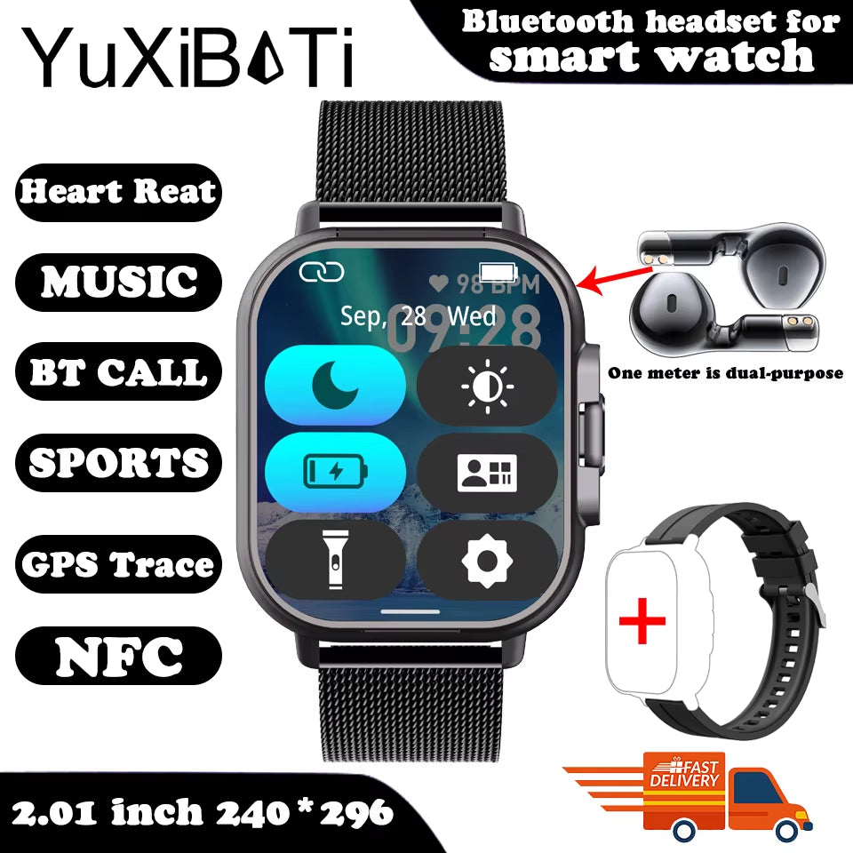 Fusionbeat™ 2-In-1 Smartwatch & TWS Earbuds – Wear the Future on Your Wrist