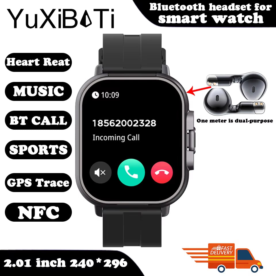 Fusionbeat™ 2-In-1 Smartwatch & TWS Earbuds – Wear the Future on Your Wrist