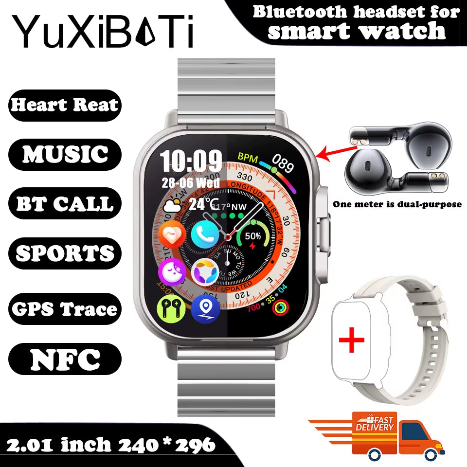 Fusionbeat™ 2-In-1 Smartwatch & TWS Earbuds – Wear the Future on Your Wrist