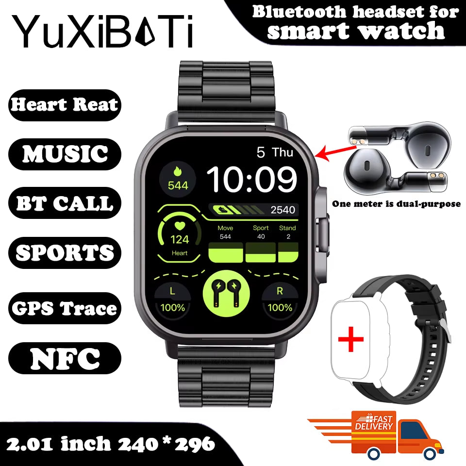 Fusionbeat™ 2-In-1 Smartwatch & TWS Earbuds – Wear the Future on Your Wrist